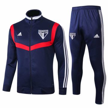 2019-20 Sao Paulo FC Blue Men's Football Training Suit(Jacket + Pants)