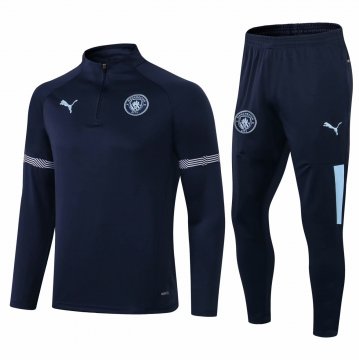 Manchester City 2021-22 Navy Soccer Training Suit Men's