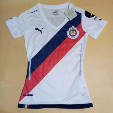 Chivas Women Away White Football Jersey Shirts 2017