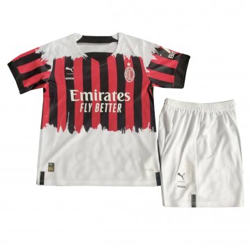 AC Milan 2022-23 Fourth Soccer Jerseys + Short Kid's
