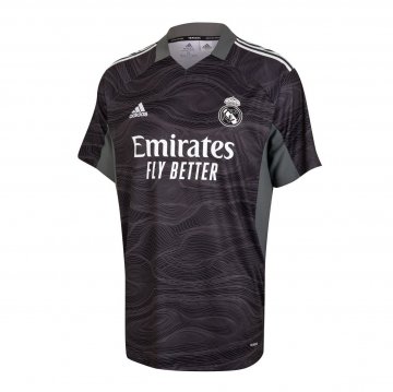 Real Madrid 2021-22 Goalkeeper Short Sleeve Men's Soccer Jerseys