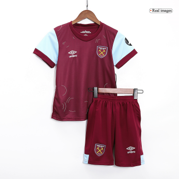 West Ham United 2023-24 Home Soccer Jerseys + Short Kid's