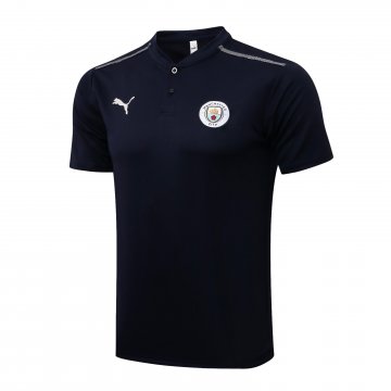 Manchester City 2021-22 Royal Soccer Polo Jerseys Men's