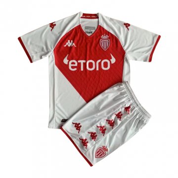 AS Monaco 2022-23 Home Soccer Jerseys + Short Kid's