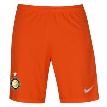 2017-18 Inter Milan Goalkeeper Orange Men Football Shorts