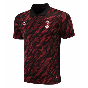 2021-22 AC Milan Red Football Polo Shirt Men's [2021050117]