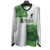 #Long Sleeve Liverpool 2023-24 Away Soccer Jerseys Men's