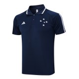 Cruzeiro 2023-24 Navy Soccer Polo Jerseys Men's