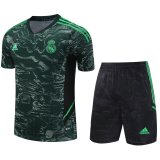 Real Madrid 2023-24 Green Soccer Jerseys + Short Men's