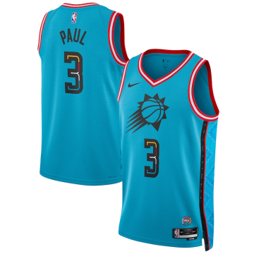 Chris Paul #3 Phoenix Suns 2022-23 Turquoise Jerseys - City Edition Men's