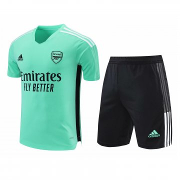 Arsenal 2021-22 Green Soccer Jerseys + Short Men's