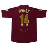 #Retro Henry #14 Arsenal 2005/2006 Home Soccer Jerseys Men's