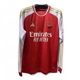 #Long Sleeve Arsenal 2023-24 Home Soccer Jerseys Men's