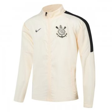 Corinthians 2023-24 Beige All Weather Windrunner Soccer Jacket Men's