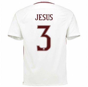 2016-17 Roma Away White Football Jersey Shirts Jesus #3