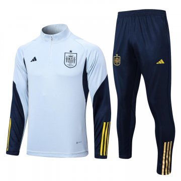 Spain 2022 Light Blue Soccer Training Suit Men's