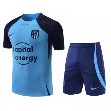 Atletico Madrid 2022-23 Light Blue Soccer Jerseys + Short Men's