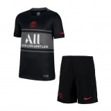 PSG 2021-22 Third Kid's Soccer Jerseys + Shorts