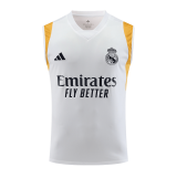Real Madrid 2023/24 White Pre-Match Soccer Singlet Men's