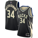 Giannis Antetokounmpo #34 Milwaukee Bucks 2022-23 Brand Black Jerseys - Statement Edition Men's