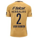 2016-17 Pumas Home Yellow Football Jersey Shirts Van Rankin #2
