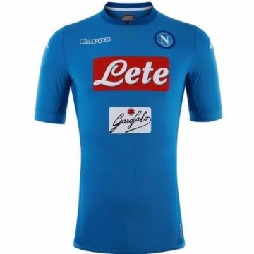 2017-18 SSC Napoli Home Blue Football Jersey Shirts Personalized