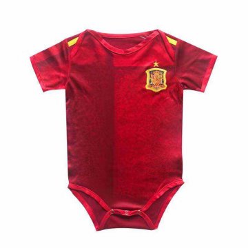 2020 Spain Home Red Baby Infant Football Suit [38512757]