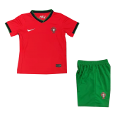 Portugal 2024 Home EURO Soccer Jerseys + Short Kid's