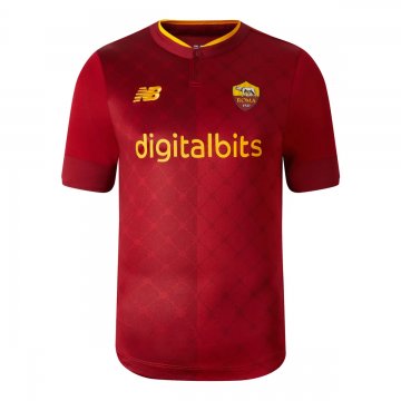 #Player Version AS Roma 2022-23 Home Soccer Jerseys Men's