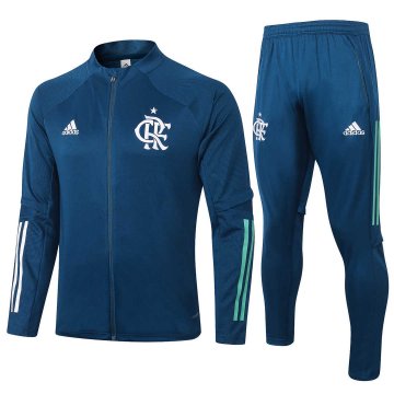 2020-21 Flamengo Blue Men's Football Training Suit(Jacket + Pants)