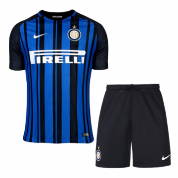 2017-18 Inter Milan Home Biue Football Kit Shirt+Short