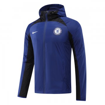 #Hoodie Chelsea 2022-23 Blue All Weather Windrunner Soccer Jacket Men's