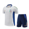 Italy 2024 White Soccer Jerseys + Short Men's