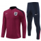 England 2024 Burgundy Soccer Training Suit Men's