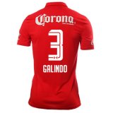 2016-17 Toluca Home Red Football Jersey Shirts Galindo #33