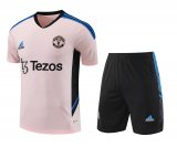 Manchester United 2023-24 Pink Soccer Jerseys + Short Men's