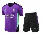 Real Madrid 2023-24 Purple Soccer Jerseys + Short Men's
