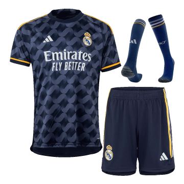 Real Madrid 2023/24 Away Soccer Jerseys + Short + Socks Men's