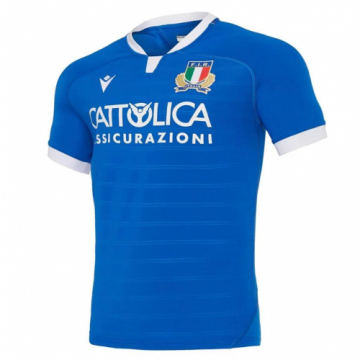 2020-21 Italy Rugby Home Blue Football Jersey Shirts Men