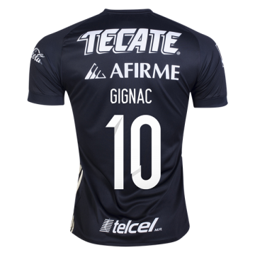 2017-18 Tigres UANL Third Black Football Jersey Shirts André-Pierre Gignac #10