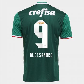 2016-17 Palmeiras Home Green Football Jersey Shirts Alecsandro #9