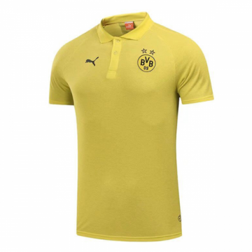 2017-18 Borussia Dortmund Core Yellow Polo Shirt