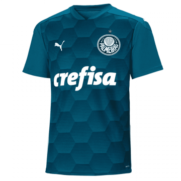 2020-21 SE Palmeiras Goalkeeper Blue Men's Football Jersey Shirts [18412479]