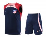 Atletico Madrid 2023-24 Navy Soccer Singlet + Short Men's