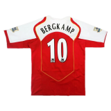 #Retro Bergkamp #10 Arsenal 2004/2005 Home Soccer Jerseys Men's