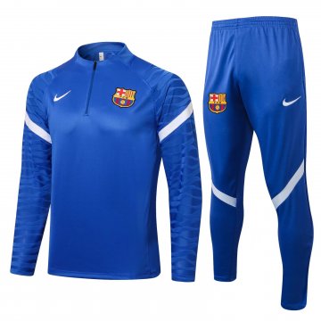 Barcelona 2021-22 Sharp Blue Soccer Training Suit Men's