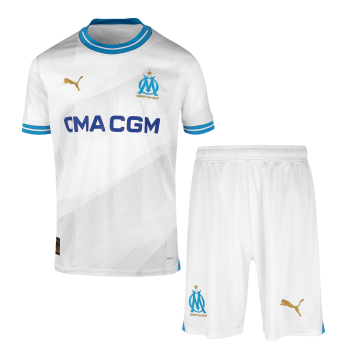 Marseille 2023/24 Home Soccer Jerseys + Short Men's
