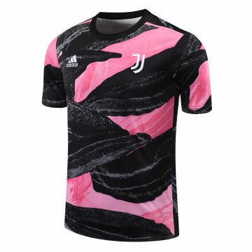 2020-21 Juventus UCL Black - Pink Men's Football Traning Shirt