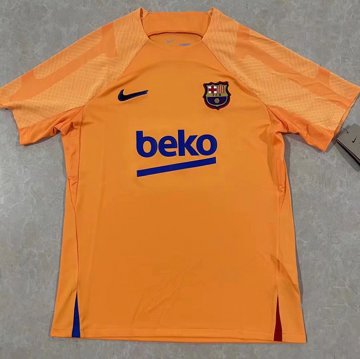 Barcelona 2022 Orange Soccer Training Jersey Men's