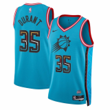 Kevin Durant #35 Phoenix Suns 2022-23 Turquoise Jerseys - City Edition Men's